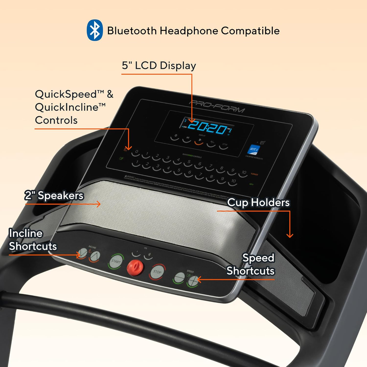Proform Carbon Treadmills: Treadmills for Walking and Running with Built-in Fan and SpaceSaver Design