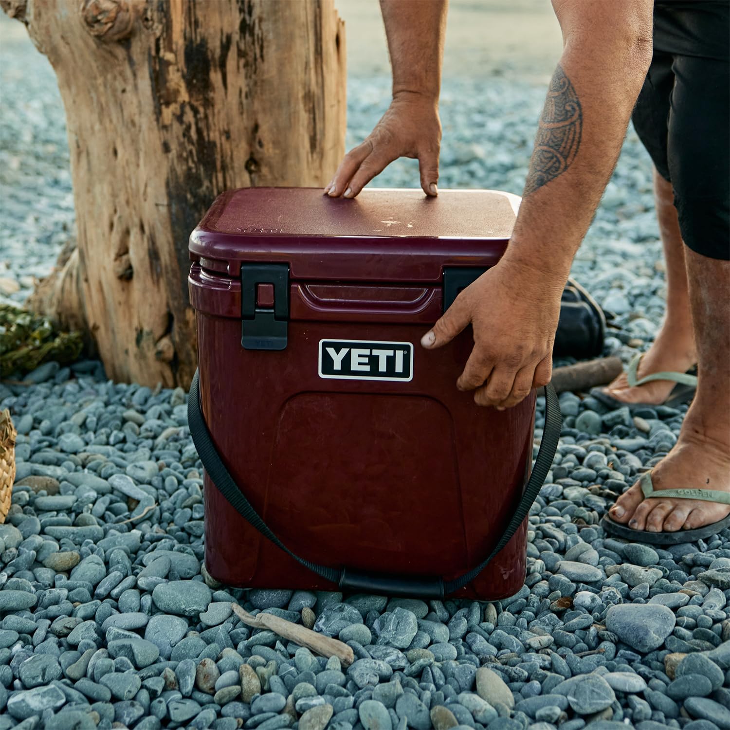YETI Roadie 24 Cooler Tall enough to chill most bottles of wine and keep the essentials fresh while you take the scenic route.