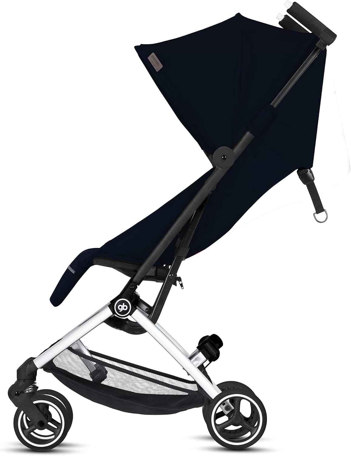 gb Pockit+ All-City Airplane Carry-on Compliant Stroller - Ultra Lightweight, 2-in-1 Travel System Ready with any Cybex Infant Car Seat, Compact Self-Standing Fold, Easy to Carry - Velvet Black