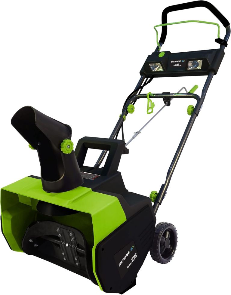 Earthwise Power Tools by ALM SN75018 15-Amp 18-Inch Electric Corded Snow Thrower with LED Lights