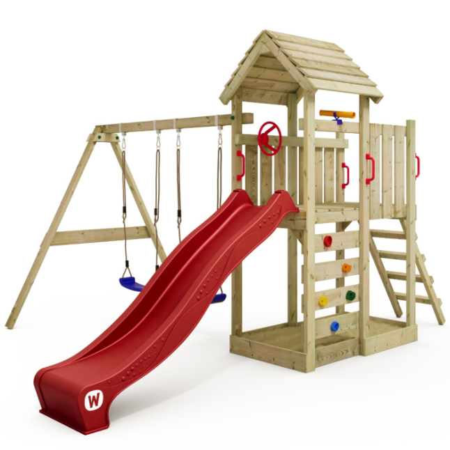 Climbing frame with wooden roof Wickey MultiFlyer
