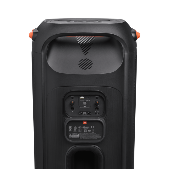 JBL PartyBox 710 Party Speaker with Powerful Sound, Built-in Lights and Extra deep bass, IPX4 splashproof, App/Bluetooth connectivity, Made for everywehere with a Handle and Built-in Wheels (Black)