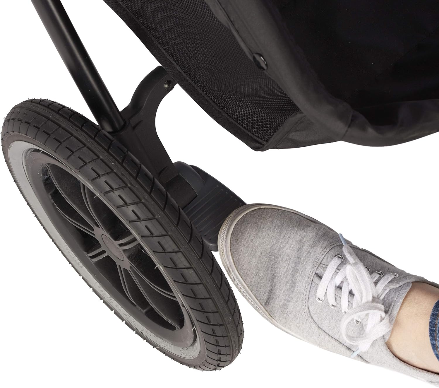 Evenflo Folio3 Stroll and Jog Travel System with LiteMax 35 Infant Car Seat (Skyline Blue)