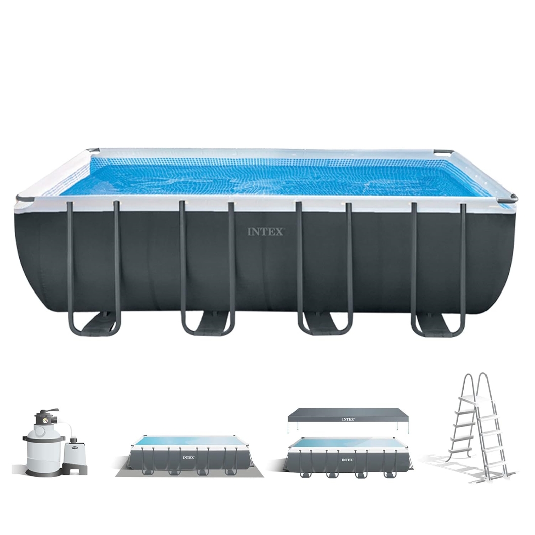 INTEX 55220 – Removable Rectangular Ultra XTR Frame Pool 549 x 274 x 132 + Filter