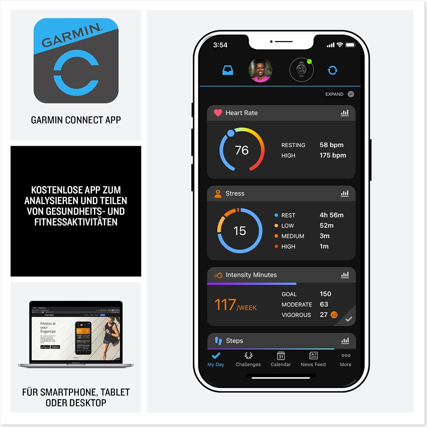 Garmin Venu 3 – GPS-Fitness-Smartwatch
