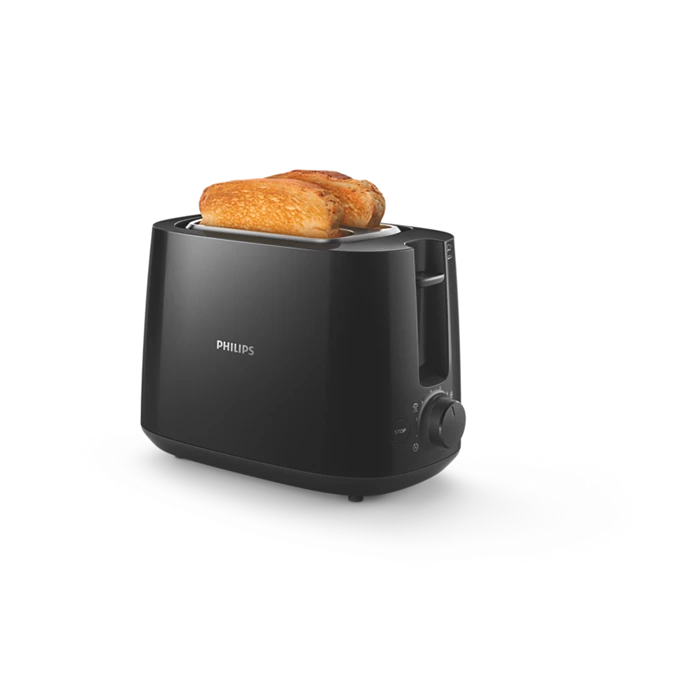 Daily Collection Toaster - 2 slice, wide slot, Black