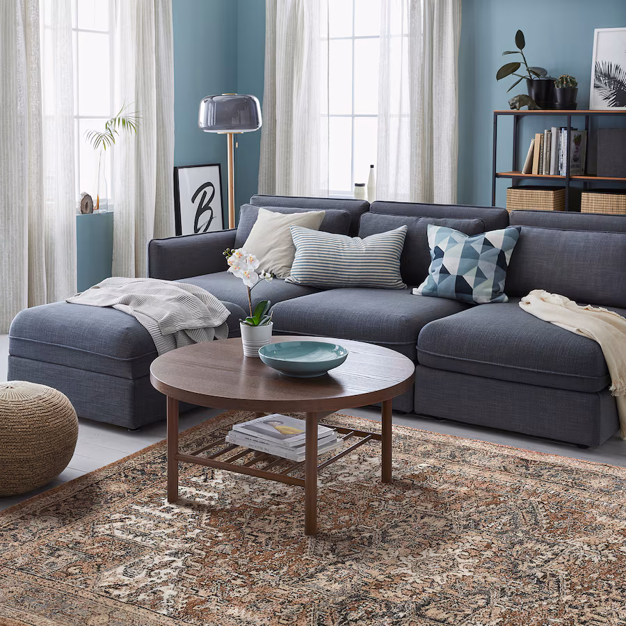 IKEA  GADBJERG  Rug, low pile, red-pink, 5 ' 3 