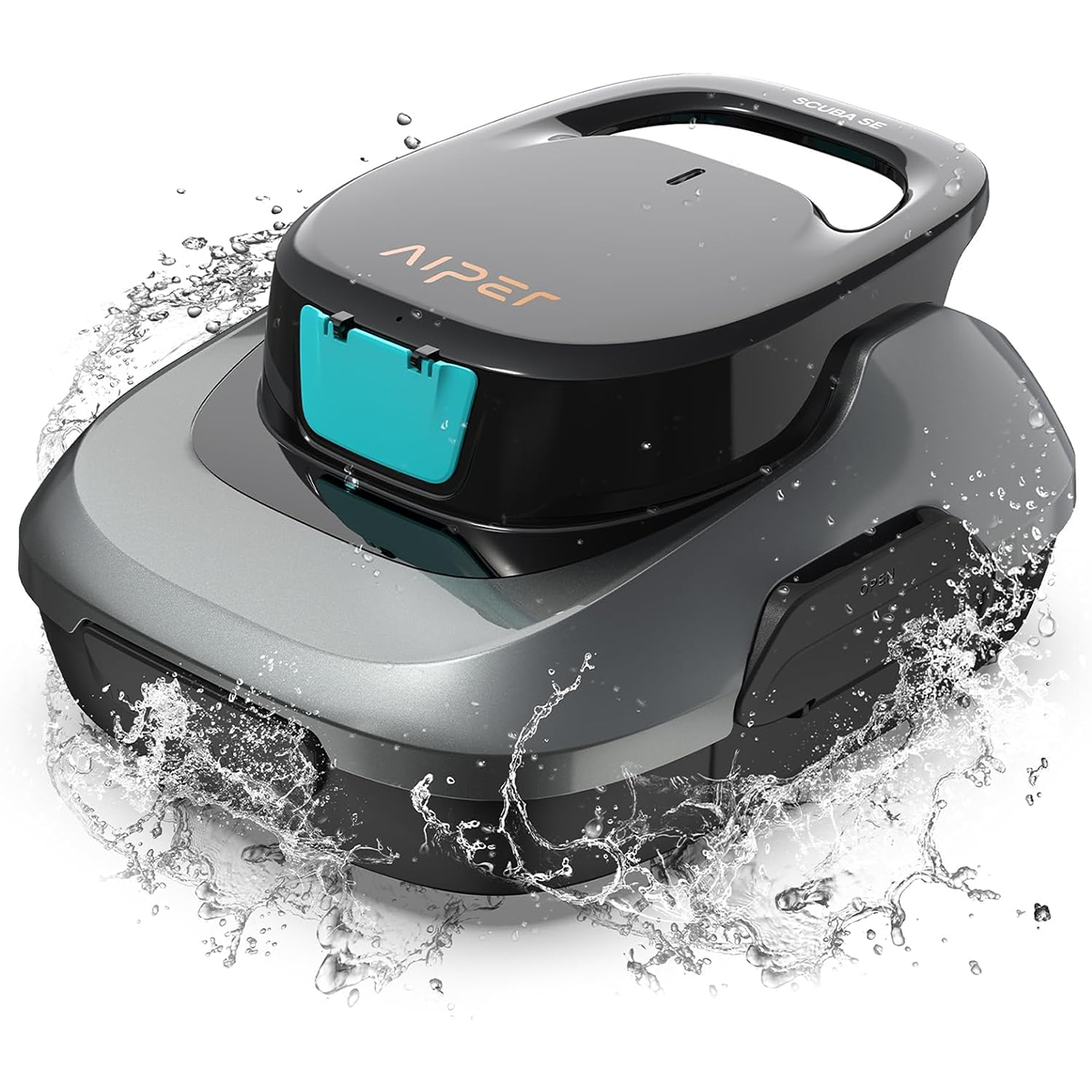 AIPER Scuba SE Robot Pool, Cordless Pool Vacuum, 90 Minutes Cleaning, Automatic Parking Function, Compact and Lightweight Pool Cleaner, Ideal for Above Ground Pools 80㎡
