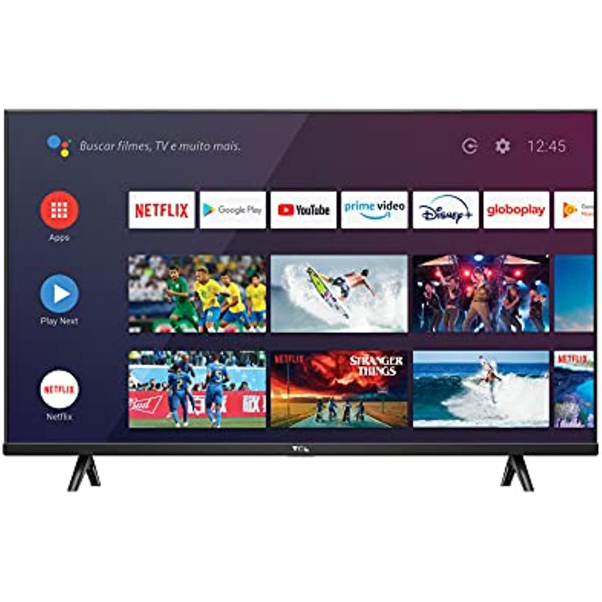 Smart TV LED 32 HD TCL 32S615 - Android TV, Wifi, USB