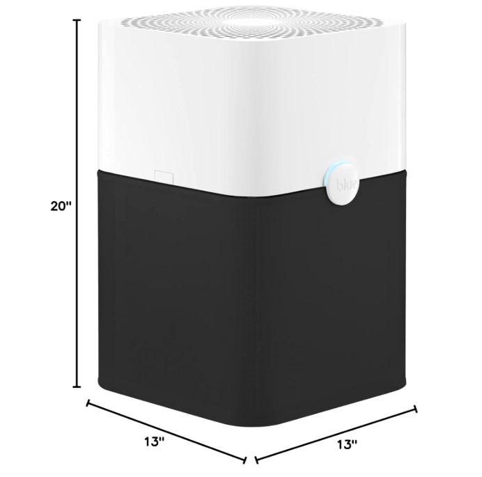 BLUEAIR Air Purifier Large Room, Air Cleaner for Dust Pet Dander Smoke Mold Pollen Bacteria Allergen, Odor Removal, for Home Bedroom Living Room, Washable Pre Filter, HEPASilent, Blue 211+ (Non-Auto)