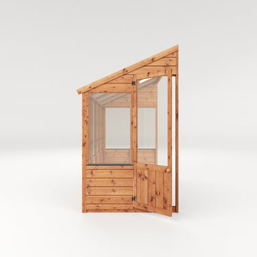 Mercia 8 x 4 Evesham Lean-to Pent Wooden Greenhouse