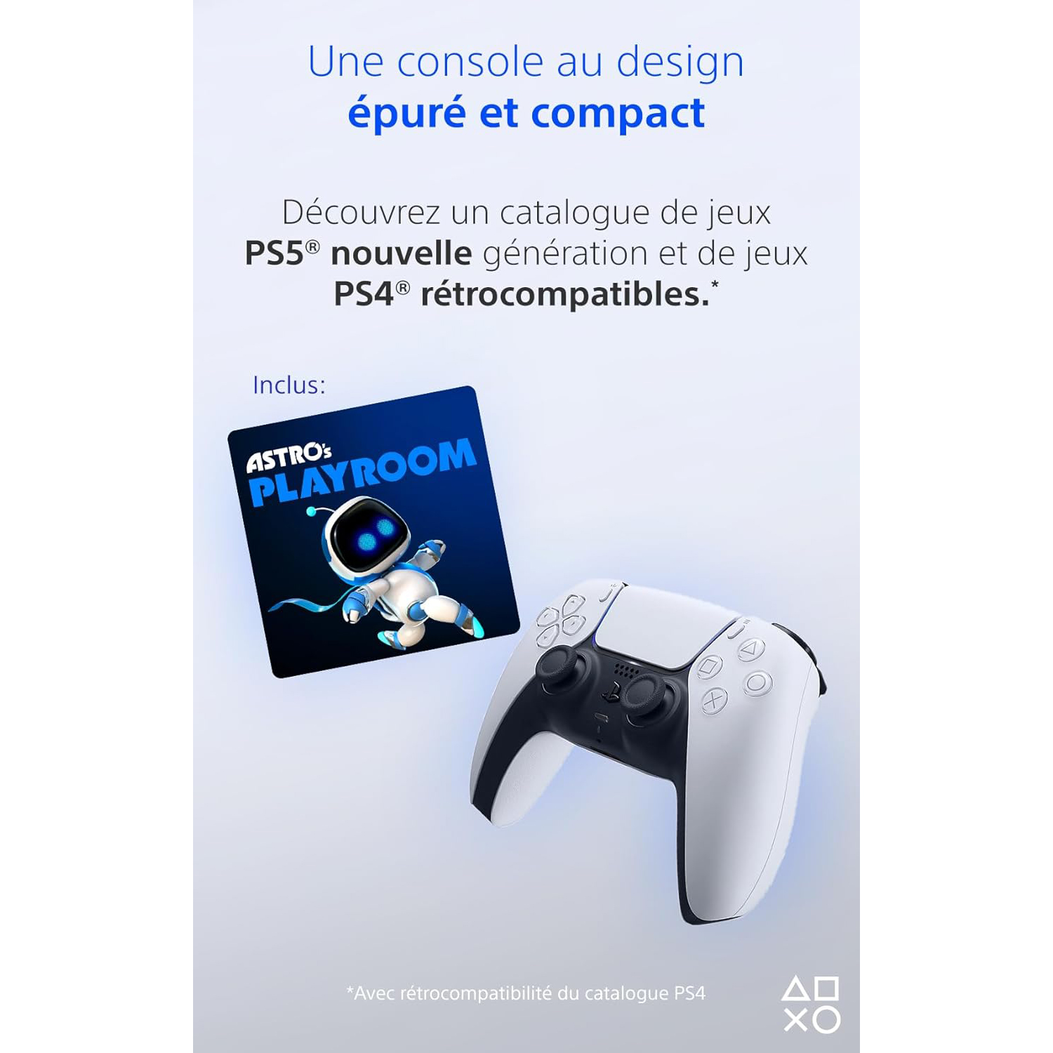 Playstation Sony, 5 Édition Numérique, PS5 avec 1 Manette Sans Fil DualSense, Couleur : Blanche