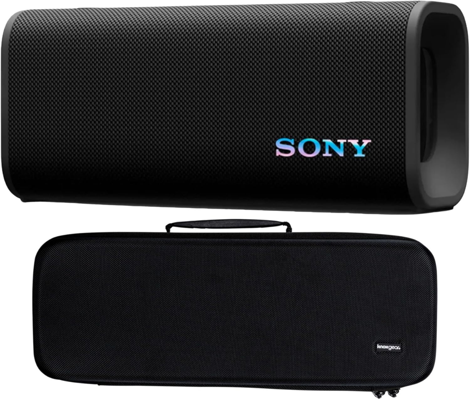 SONY ULT Field 3 Portable Wireless Speaker 2-Way Active Design (Black) Bundle with Hard Travel Case (Black)