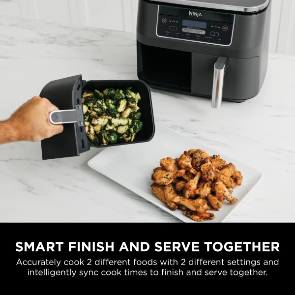 Ninja® Foodi® 6-in-1 8-qt. 2-Basket Air Fryer with DualZone™ Technology