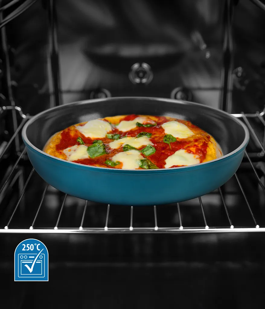 Kelton Pfannenset Töpfe Set 3 in 1 mit Deckel und Gemüseschneider 27 tlg., Kochgeschirr mit Pfannen und Kochtöpfen mit Antihaft Beschschichtung