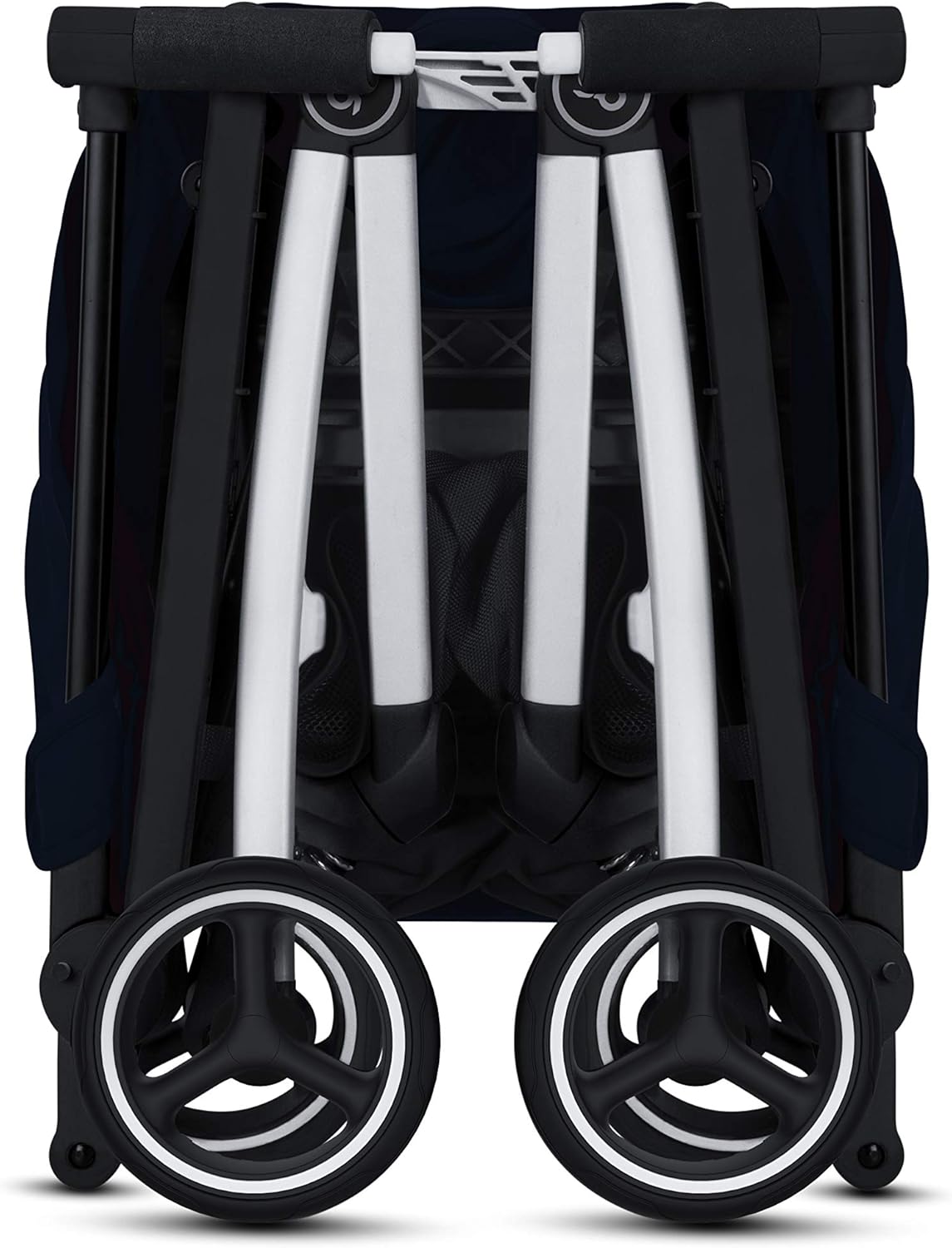 gb Pockit+ All-City Airplane Carry-on Compliant Stroller - Ultra Lightweight, 2-in-1 Travel System Ready with any Cybex Infant Car Seat, Compact Self-Standing Fold, Easy to Carry - Velvet Black