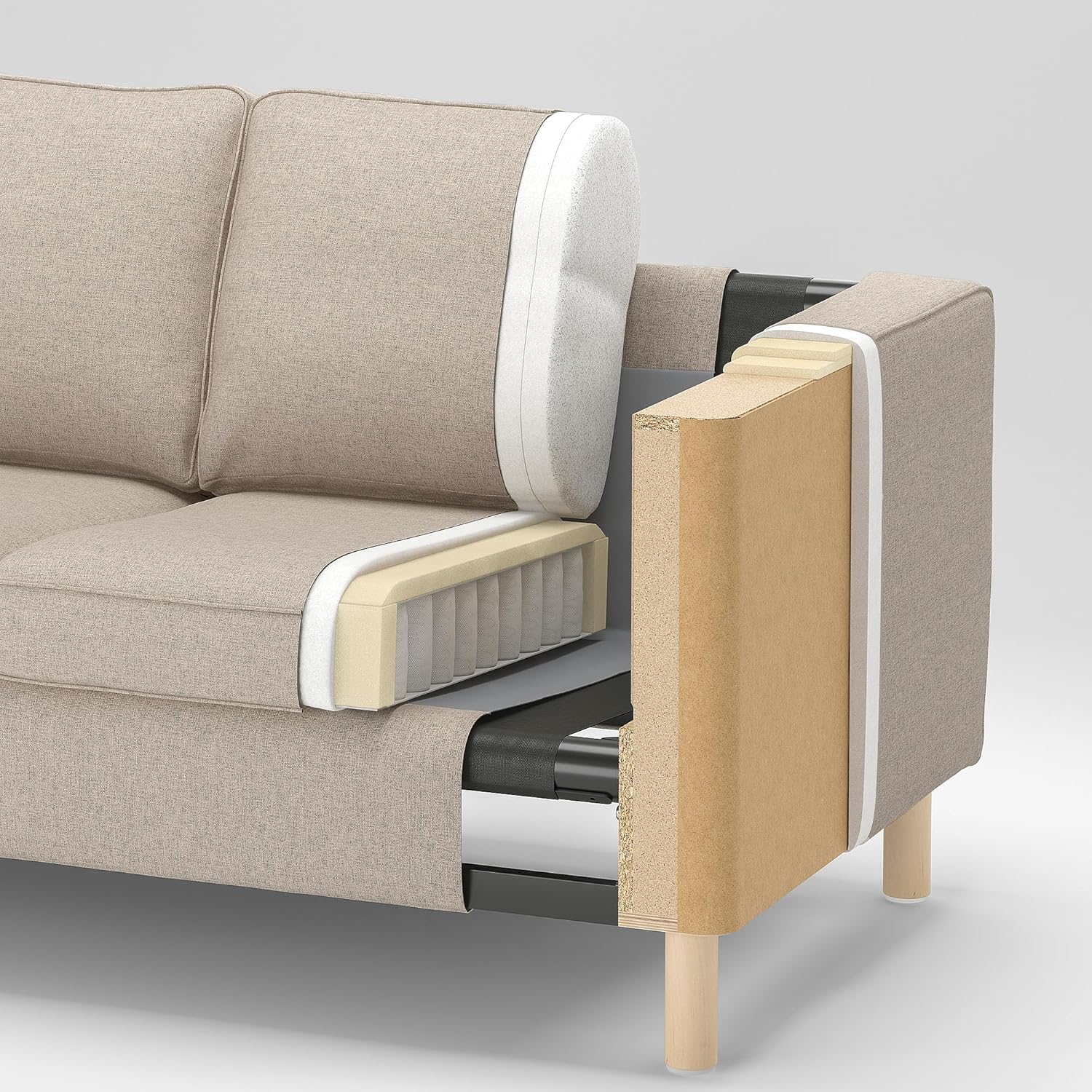 IKEA PÄRUP 2-seat Sofa, Gunnared Beige
