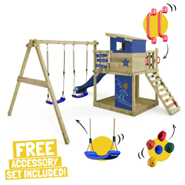 Wooden climbing frame Wickey Smart Camp