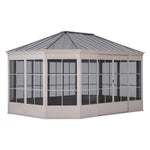 Sunjoy 12' x 16' Cape Blue Hardtop Screen House