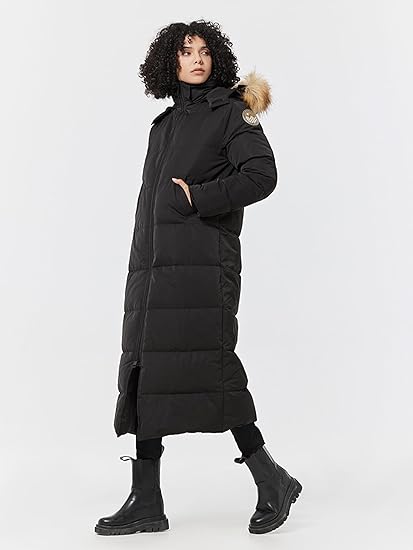 Fitouch Women's Waukee Long Down Coat Parka Jacket | 750+ Fill Power | Full-Length