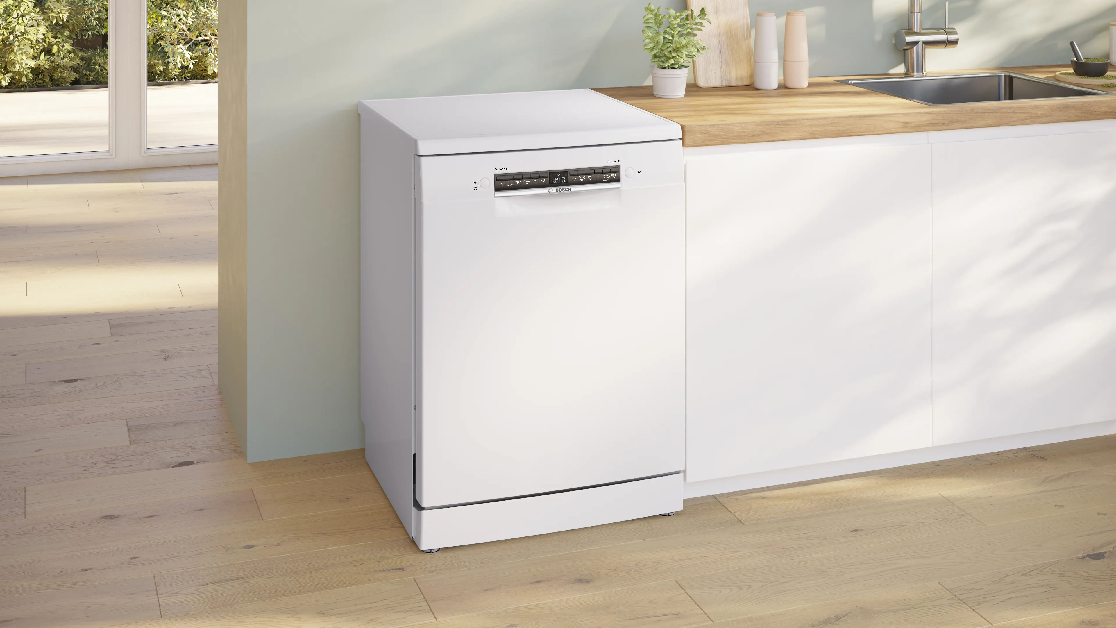 Bosch SMS6ZCW10G Series 6 Free-standing dishwasher 60 cm White