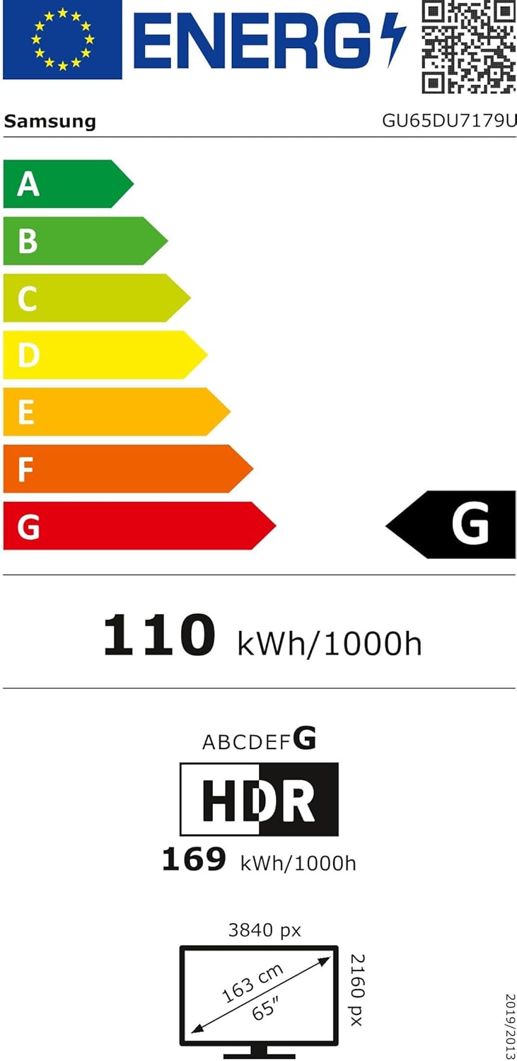 Samsung Crystal UHD 4K DU7179 TV 65 Zoll, Smart TV, Deutsches Model mit HW-C410G Soundbar inkl. integriertem Subwoofer [Energieklasse G]