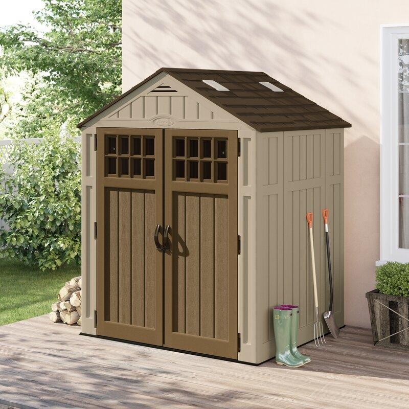 6 ft. 3 in. W x 5 ft. 6 in. D Resin Storage Shed