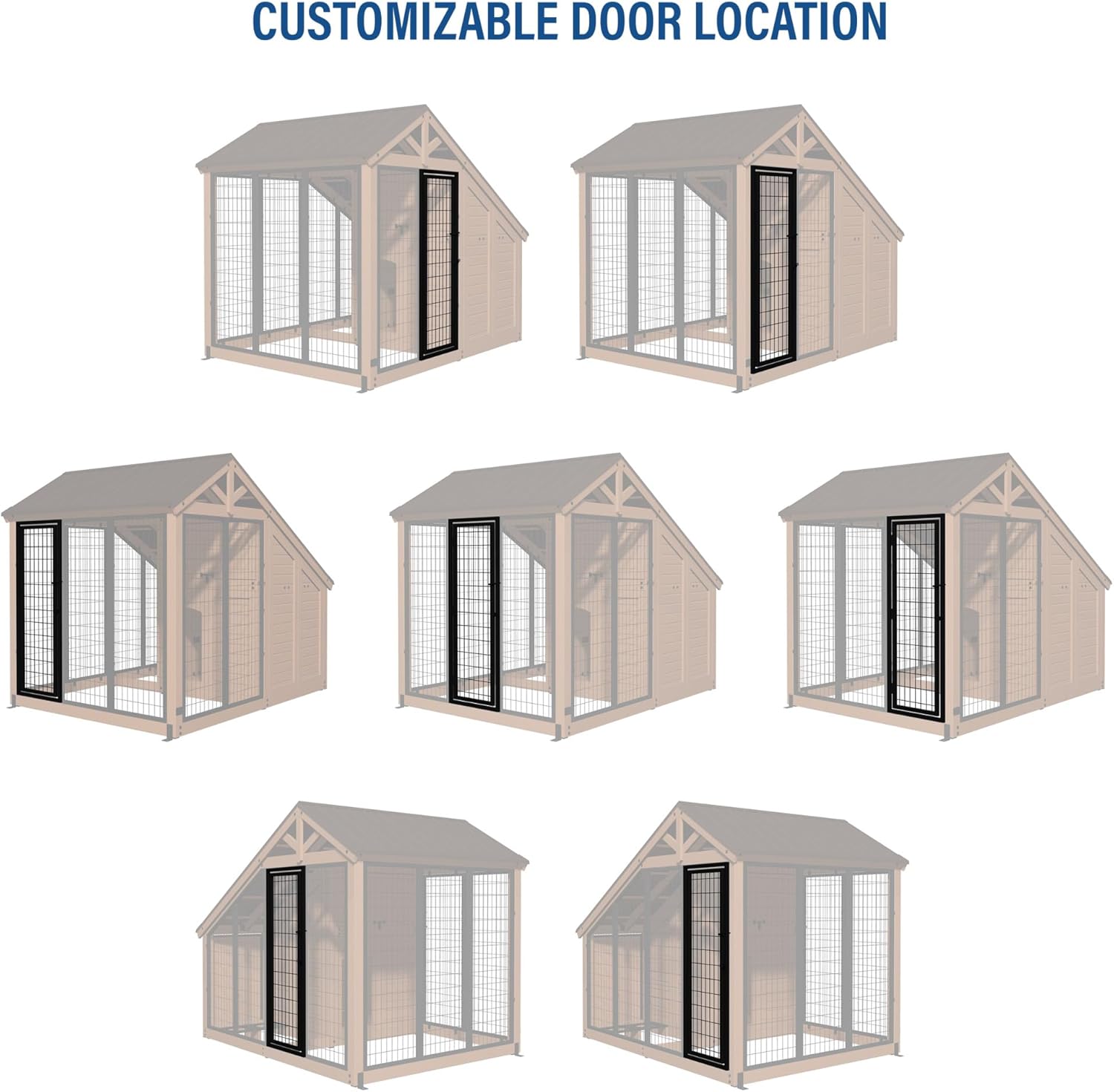 Backyard Discovery 7' x 5' Waggin' Retreat Cedar Wood Large Dog Kennel