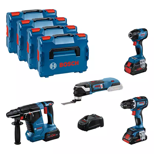 BOSCH COMBI-KIT 4 OUTILS 18V