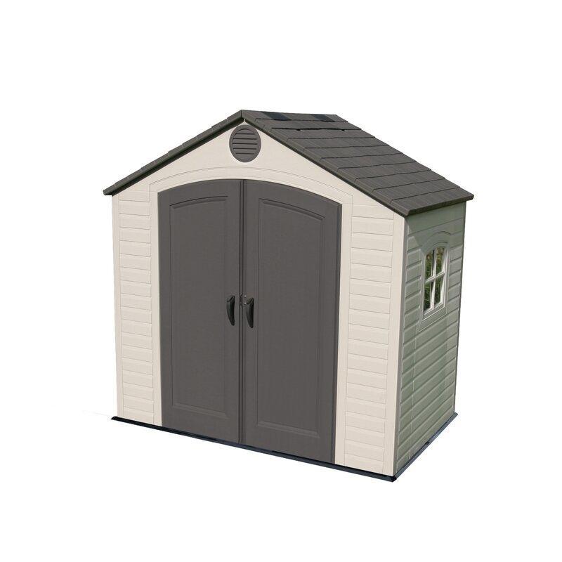 Lifetime 8 ft. W x 5 ft. D Plastic Storage Shed