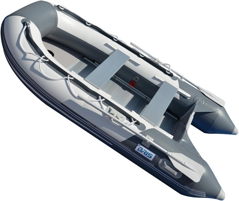 BRIS 10.8 ft Inflatable Boat Inflatable Rafting Fishing Dinghy Tender Pontoon Boat