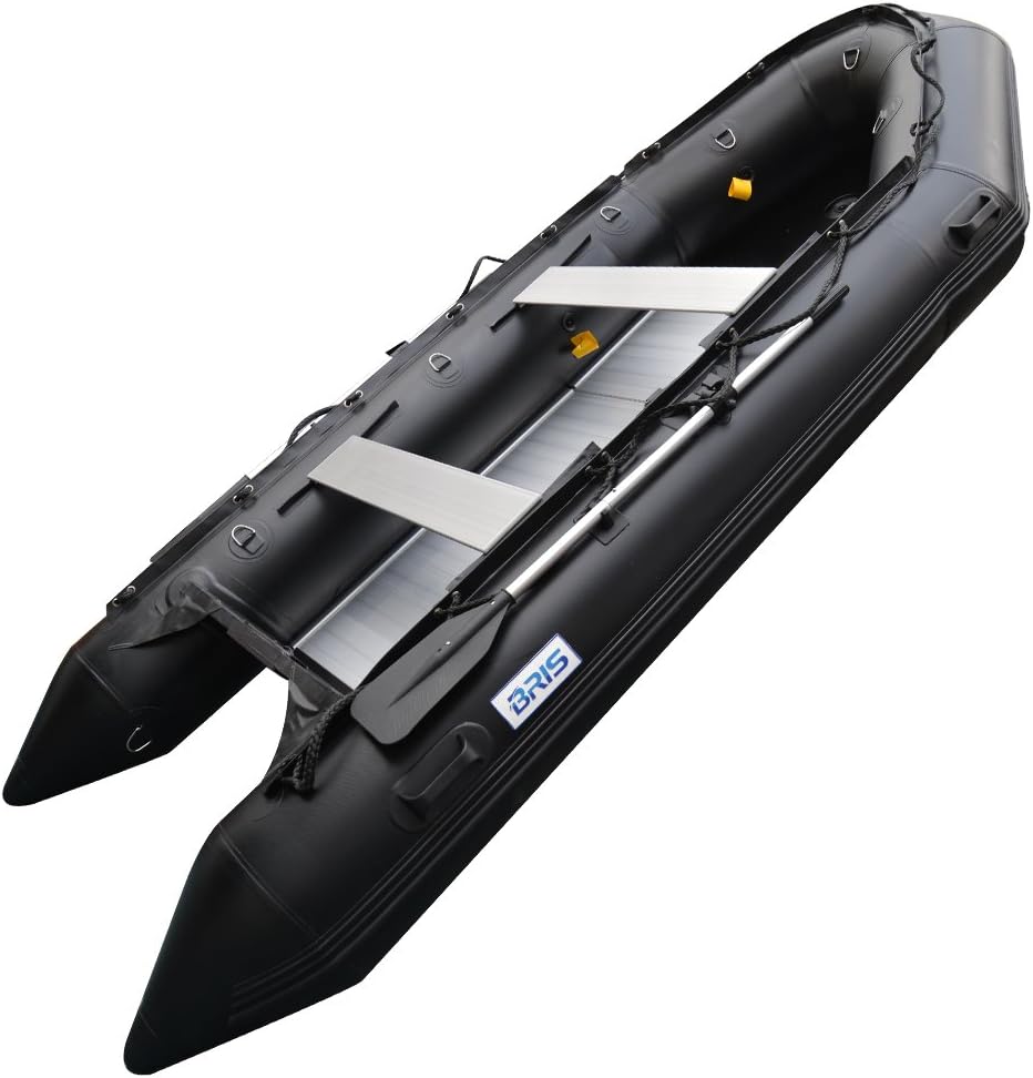 BRIS 1.2mm PVC 12.5 ft Inflatable Boat Inflatable Fish Hunter & Person Inflatable Raft Boat