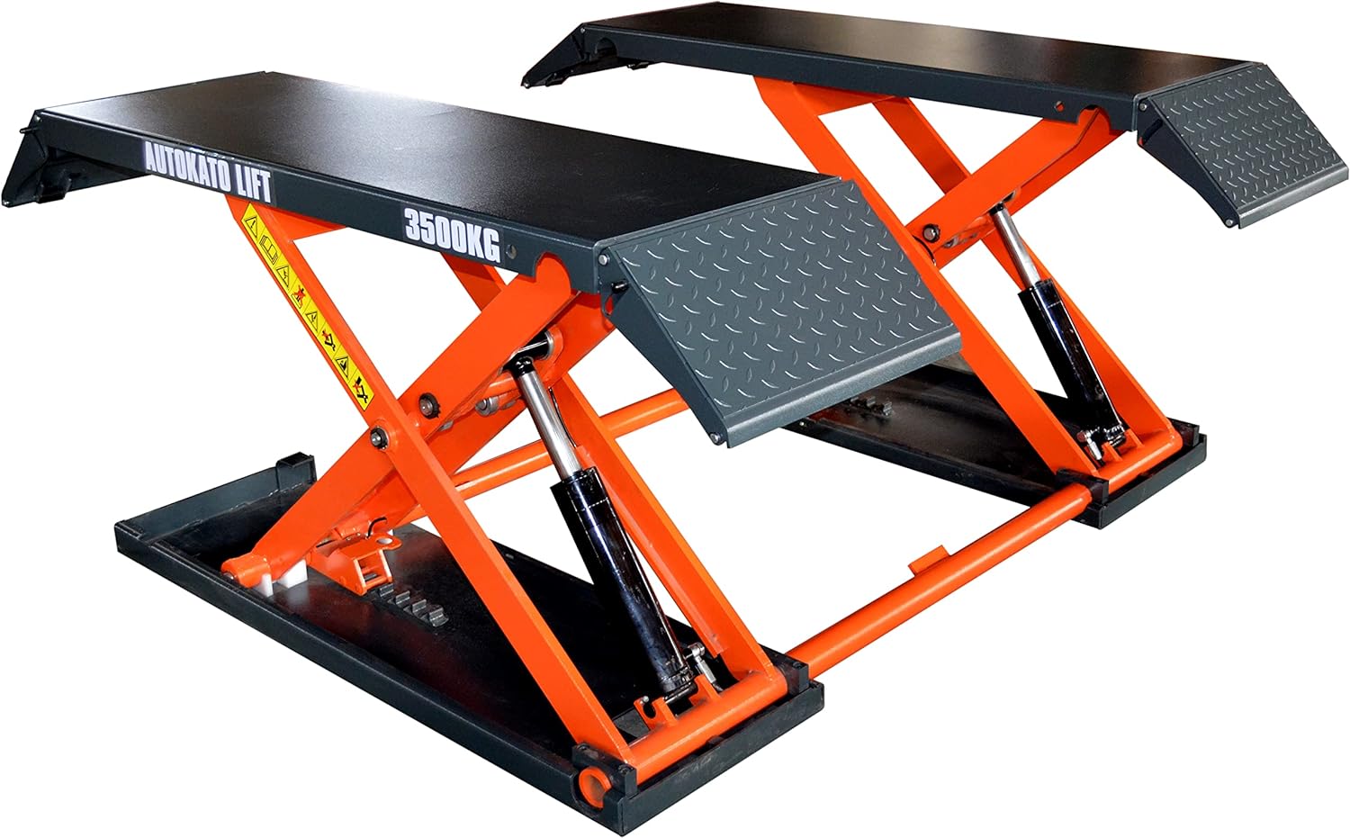 KATOOL Mid Rise Scissor Lift 8000lbs Penumatic Release Auto Lift 220V/1PH Automotive Lift for Home Shop Garage