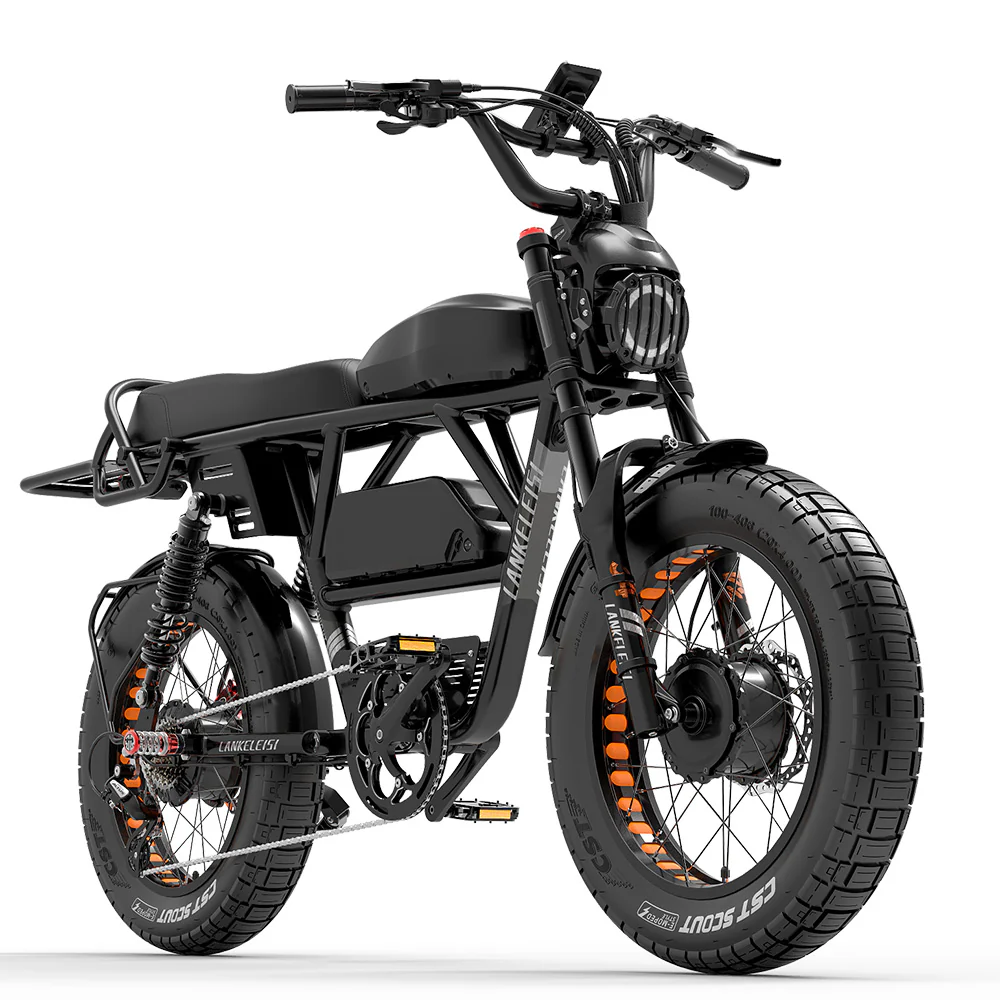 Lankeleisi X-Black Knight 1000W*2 Dual Motor 20 Fat Bike Fully E-Mountainbike 45Ah Samsung Akku E-MTB
