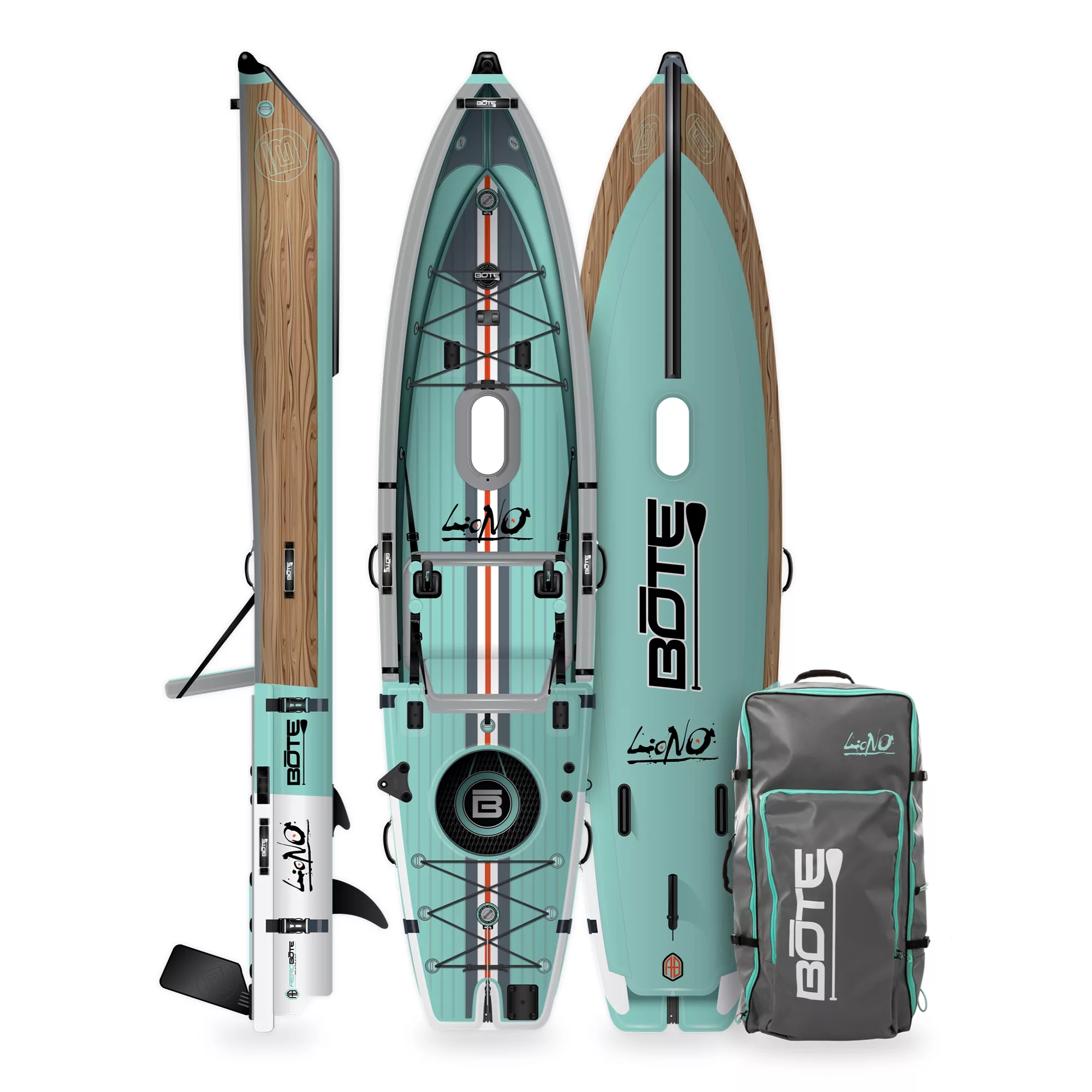 BOTE Lono Aero Pedaling Inflatable Kayak and Stand-Up Paddleboard