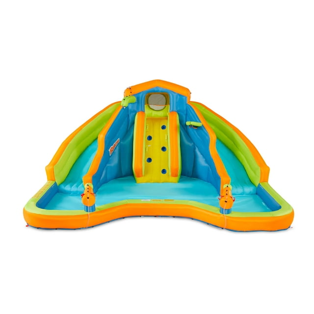 Banzai Adventure Club Water Park Inflatable 2 Lane Water Slide Splash Pool