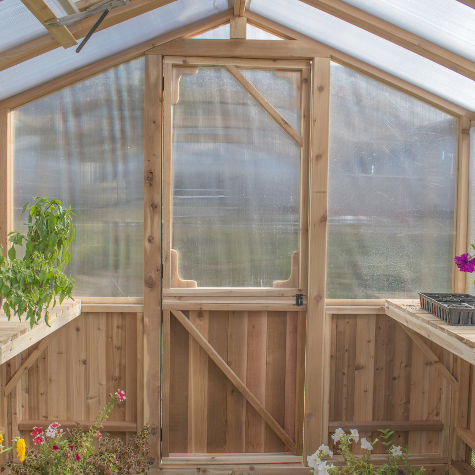 Eartheasy 8' x 8' Cedar Greenhouse