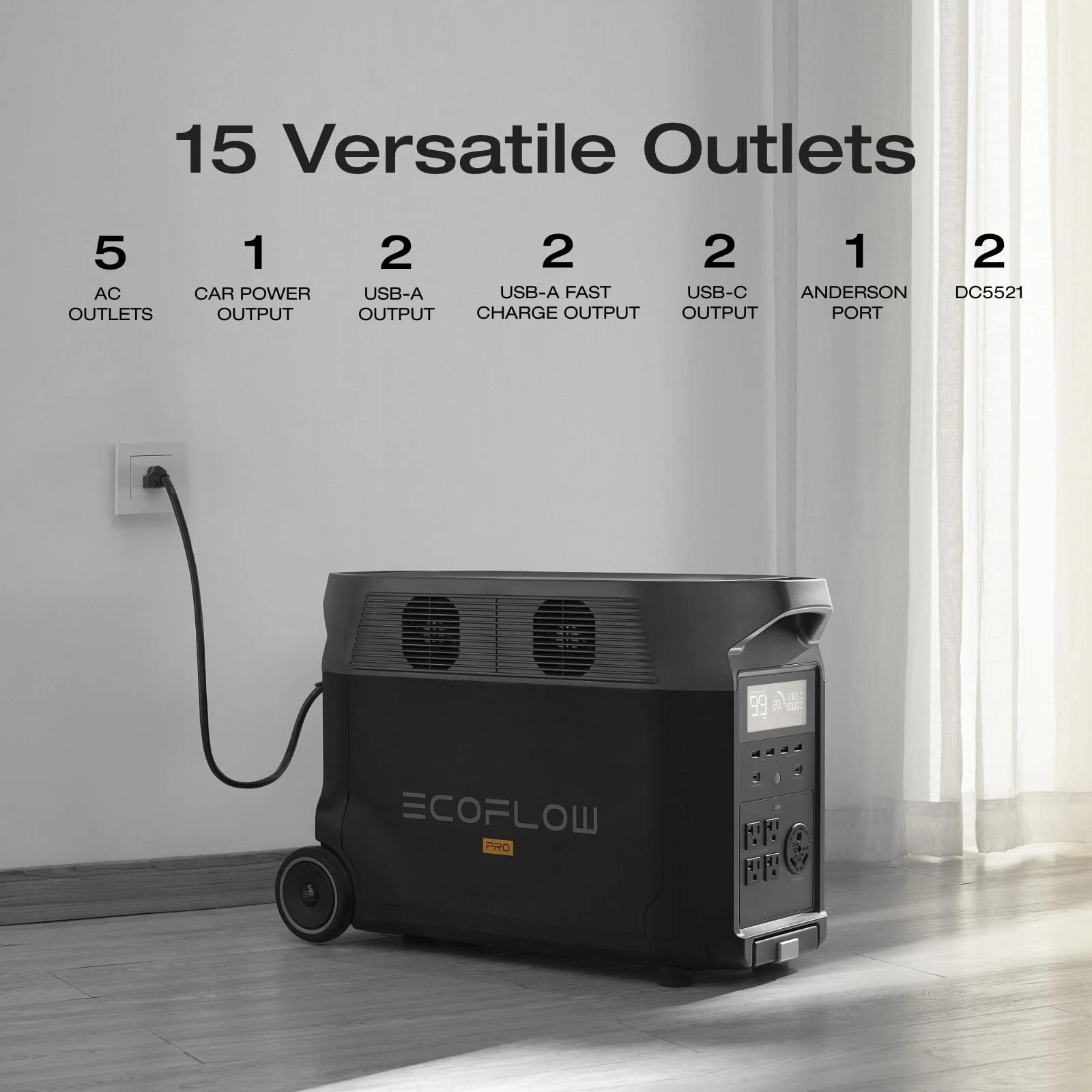 EcoFlow DELTA Pro 3600Wh Power Station & 160W Solar Panel Certified Refurbished