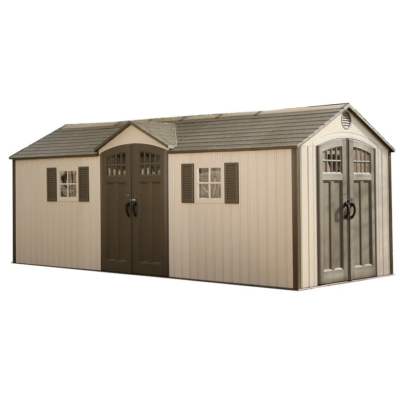 20 ft. x 8 ft. Garden Building Plastic Shed