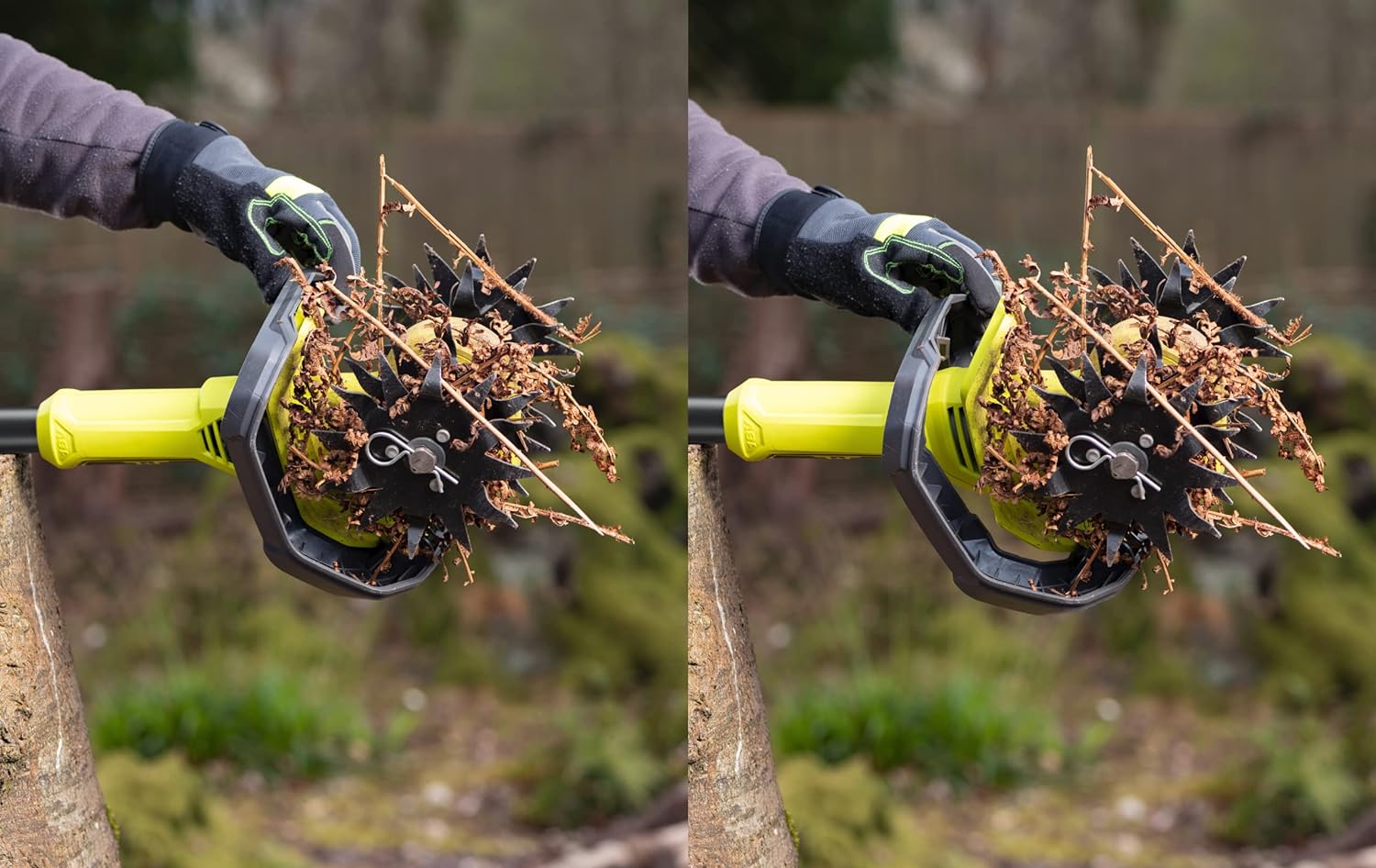 RYOBI - 18V ONE+ Hoeing Machine - Working Width/Depth 20/10 cm - 4 Cutters - 3 Rotation Speeds - Telescopic Tube - Sold without Battery or Charger - RY18CVA-0