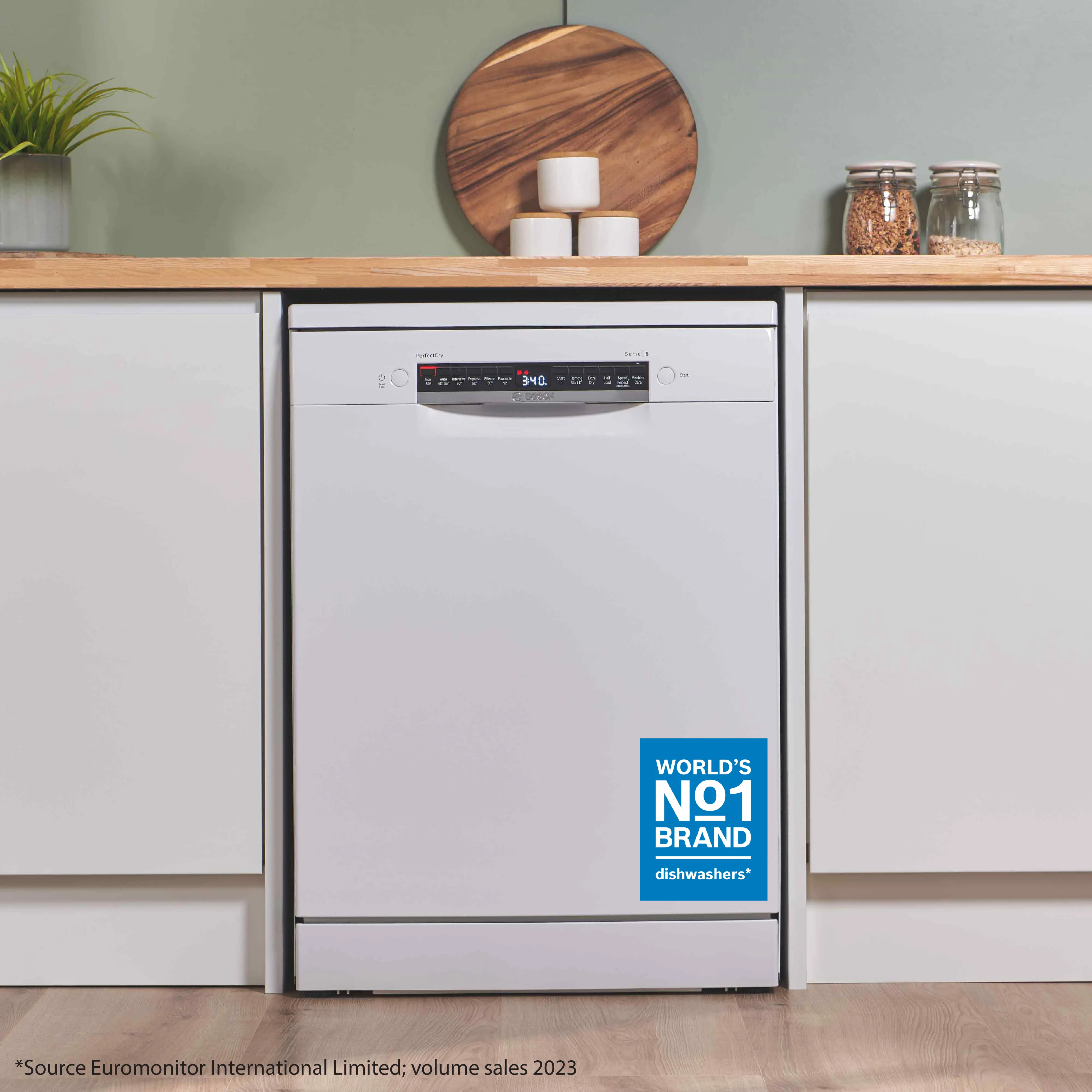 Bosch SMS6ZCW10G Series 6 Free-standing dishwasher 60 cm White