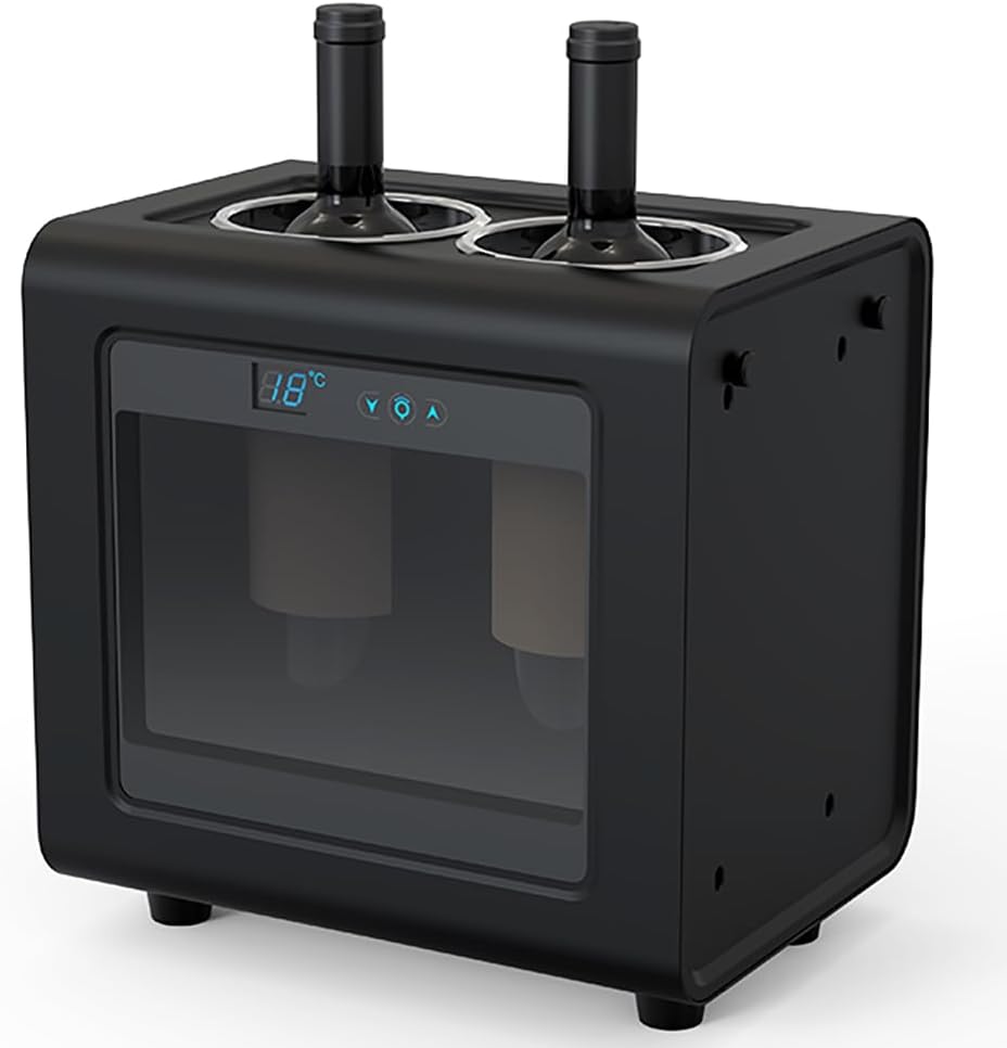 NURCIX Electric Wine Chiller Refrigerator Countertop Wine Bottle Cooler with Smart Thermostat Control Thermoelectric Cooling Freestanding Design, for Beer Cola Water Milk Wine Drink