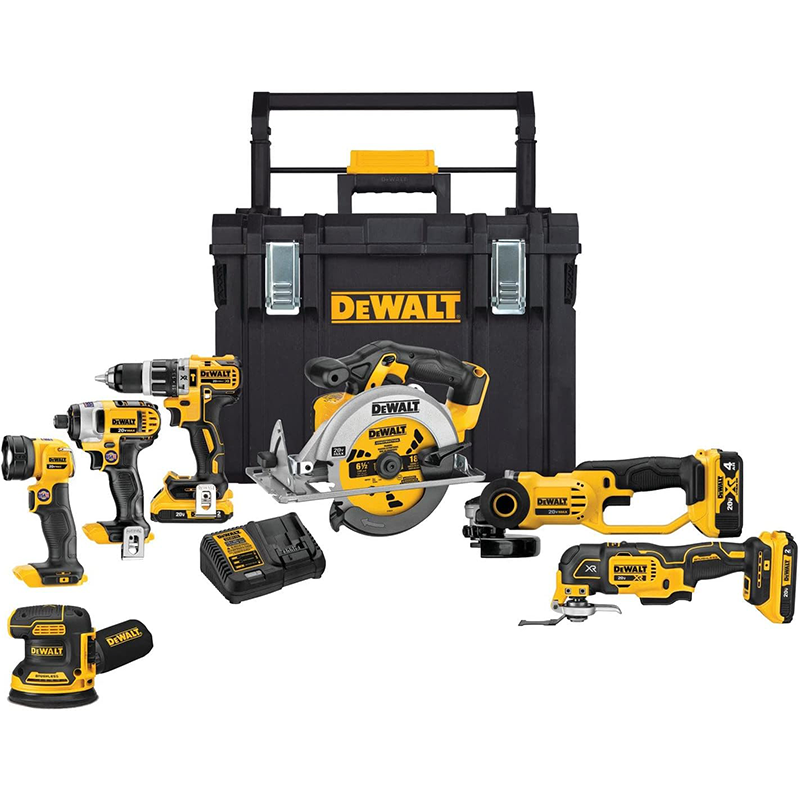 DeWALT DCKTS781D2M1 20V MAX Cordless Li-Ion 7 Tool Combo Kit w/Tough System