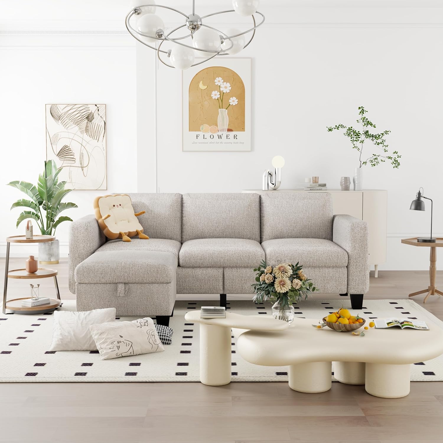 ZeeFu Convertible Sectional Sofa Couch