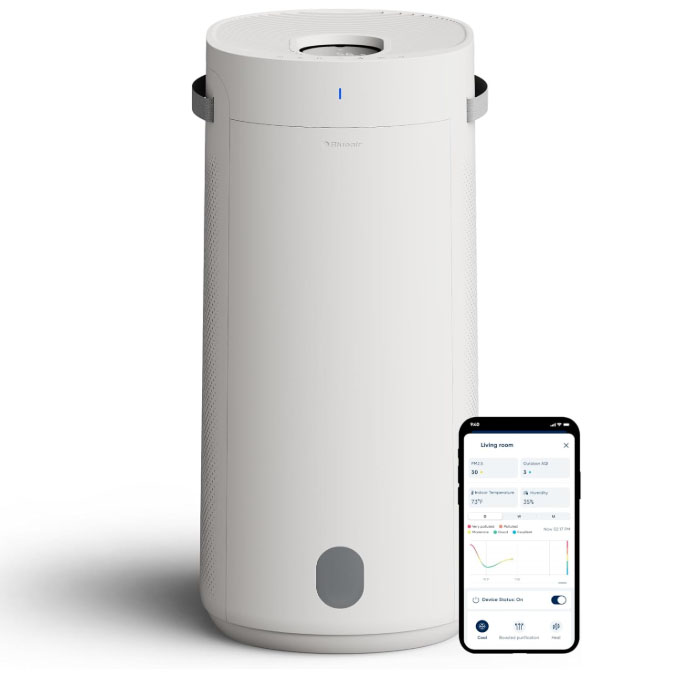 BLUEAIR 2-in-1 Purify + Humidify: Air Purifier and Humidifier with HEPASilent™ and 360° InvisibleMist™ Technology, Top Pour - covers 1,726 sqft in 60 minutes - Perfectly balanced air, one product