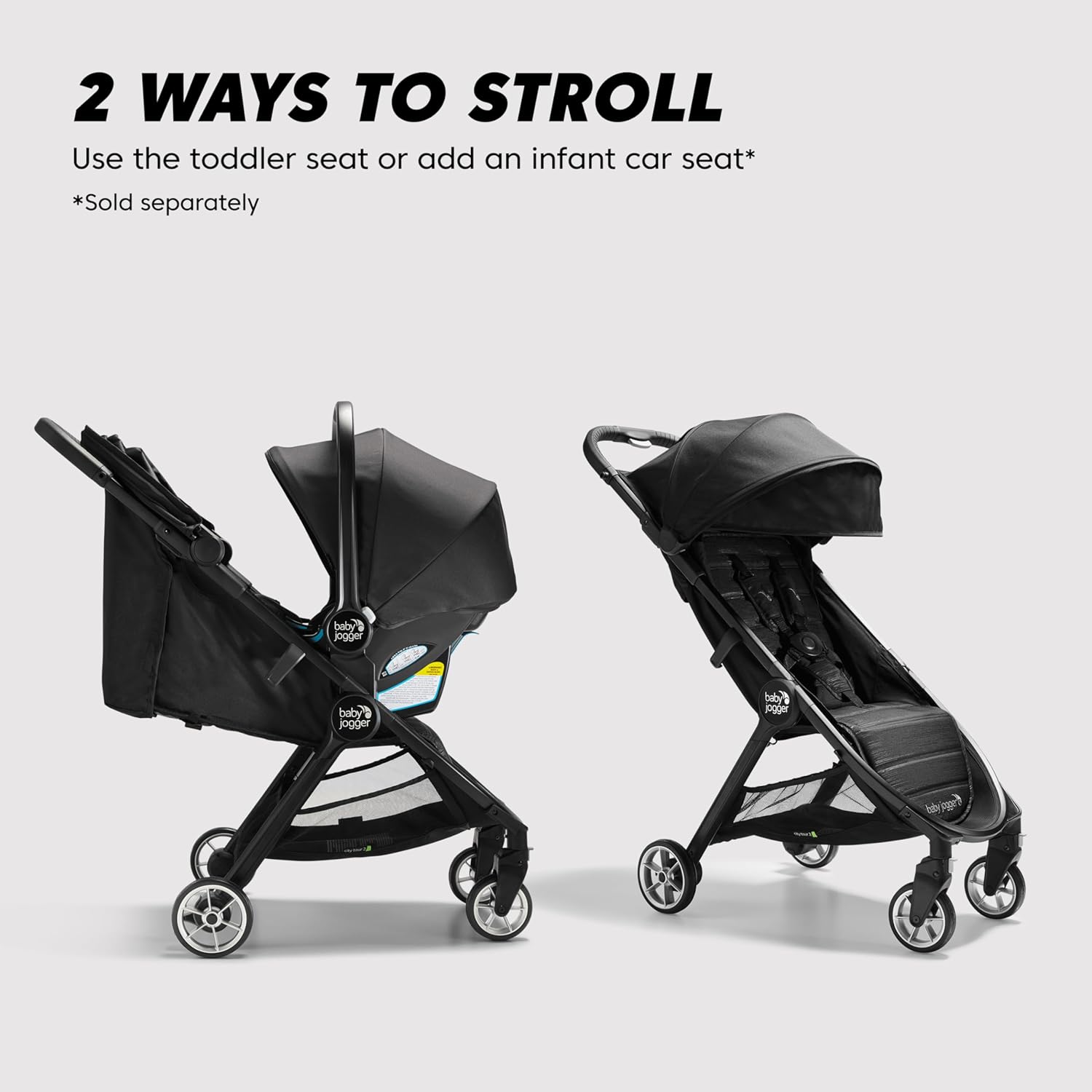 Baby Jogger City Tour 2 Single Stroller, Jet