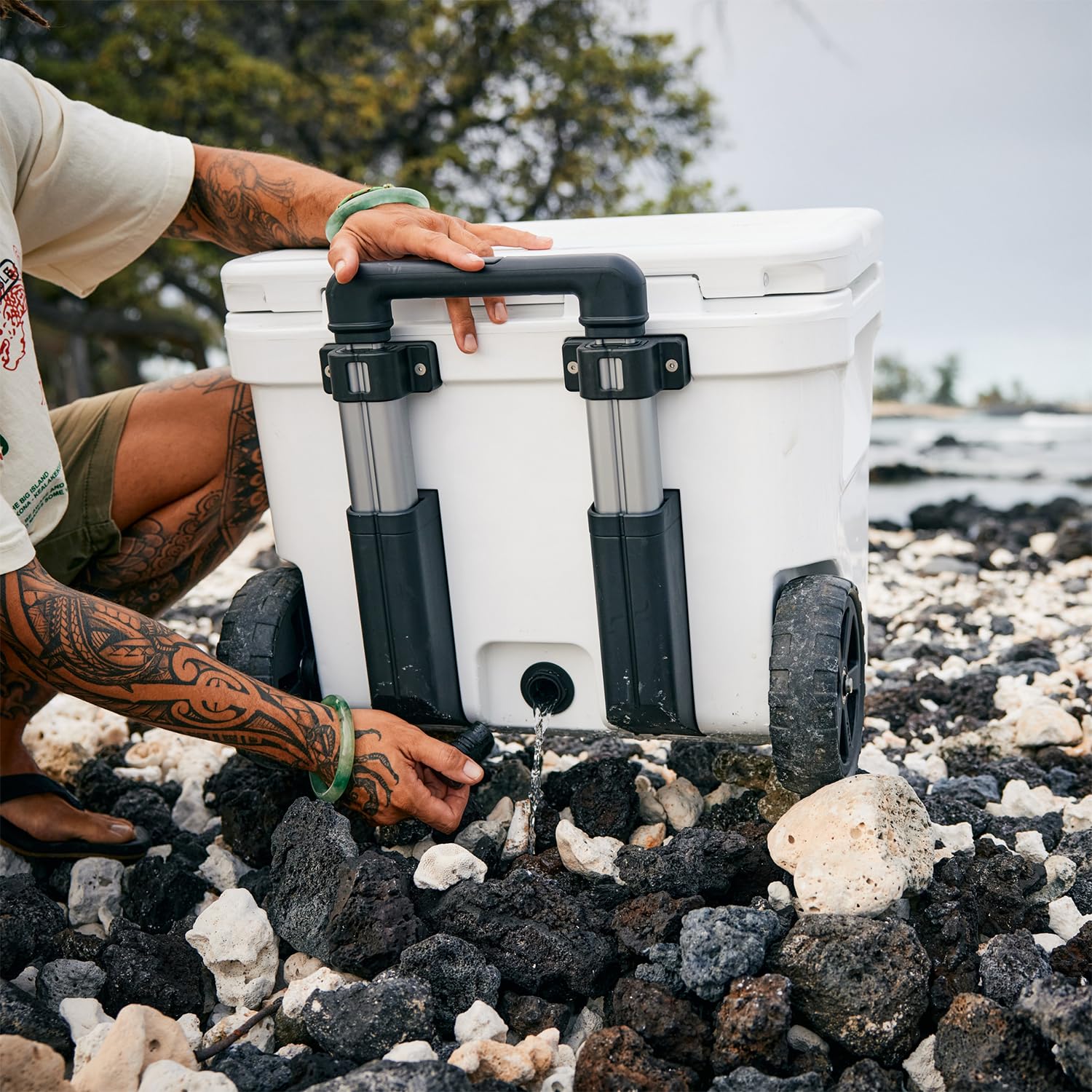 YETI Roadie 32 Wheeled Cooler  Roll to tailgates, tournaments, and camping trips.