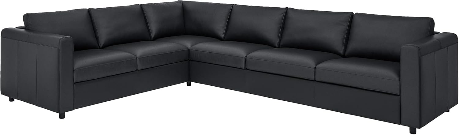 IKEA VIMLE Corner Sofa, 5-seat, Grann/Bomstad Black