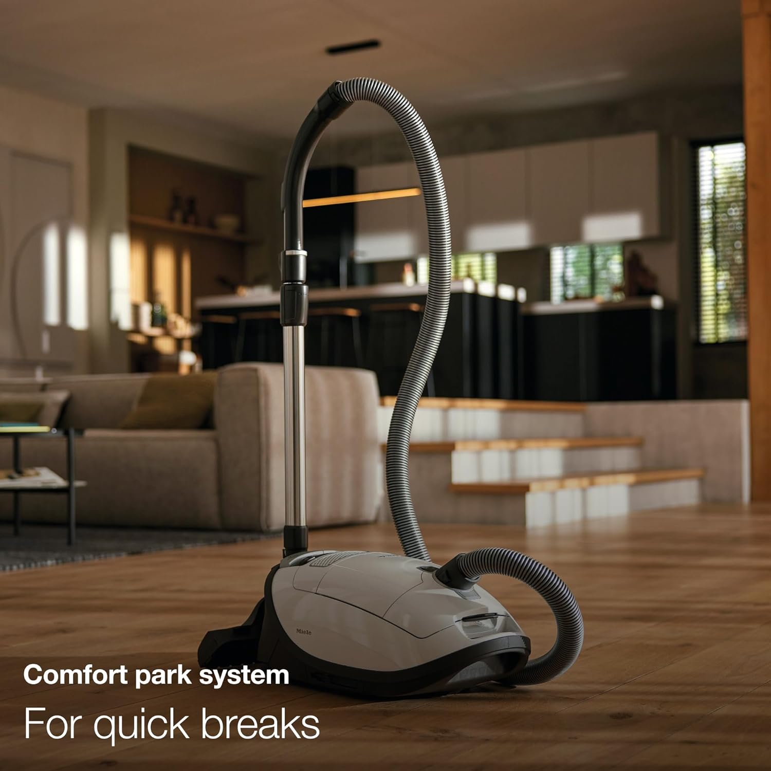 Miele Complete C3 Kona Powerline Vacuum Cleaner for Heavy Duty Carpets, in Obsidian Black