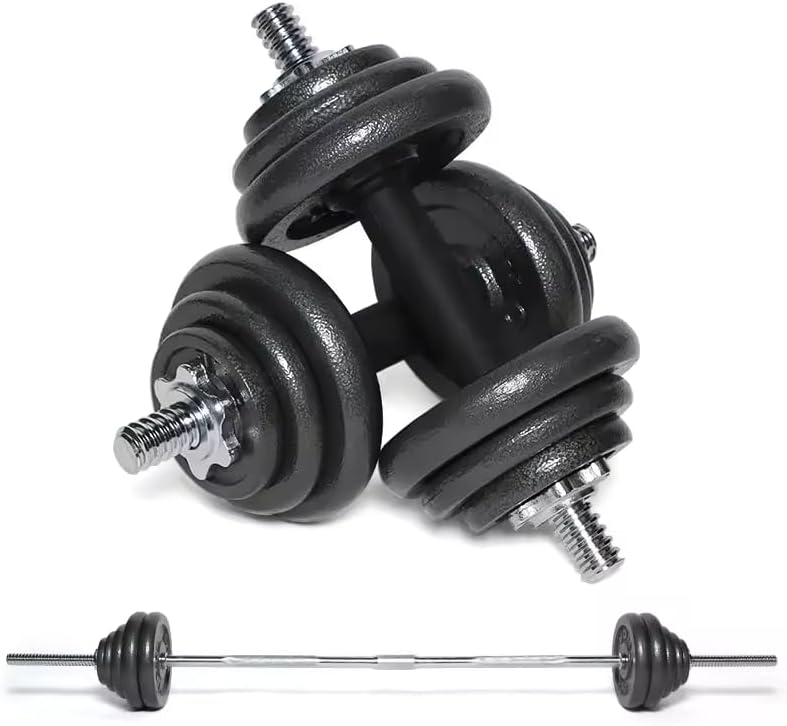 Strongway 30KG 40KG 50KG SETS Adjustable Dumbbells Barbell Weights Set - for Home Gym Fitness Ca...